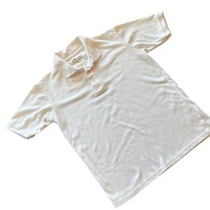 Kids 3-button Polo White School Uniform sz 12